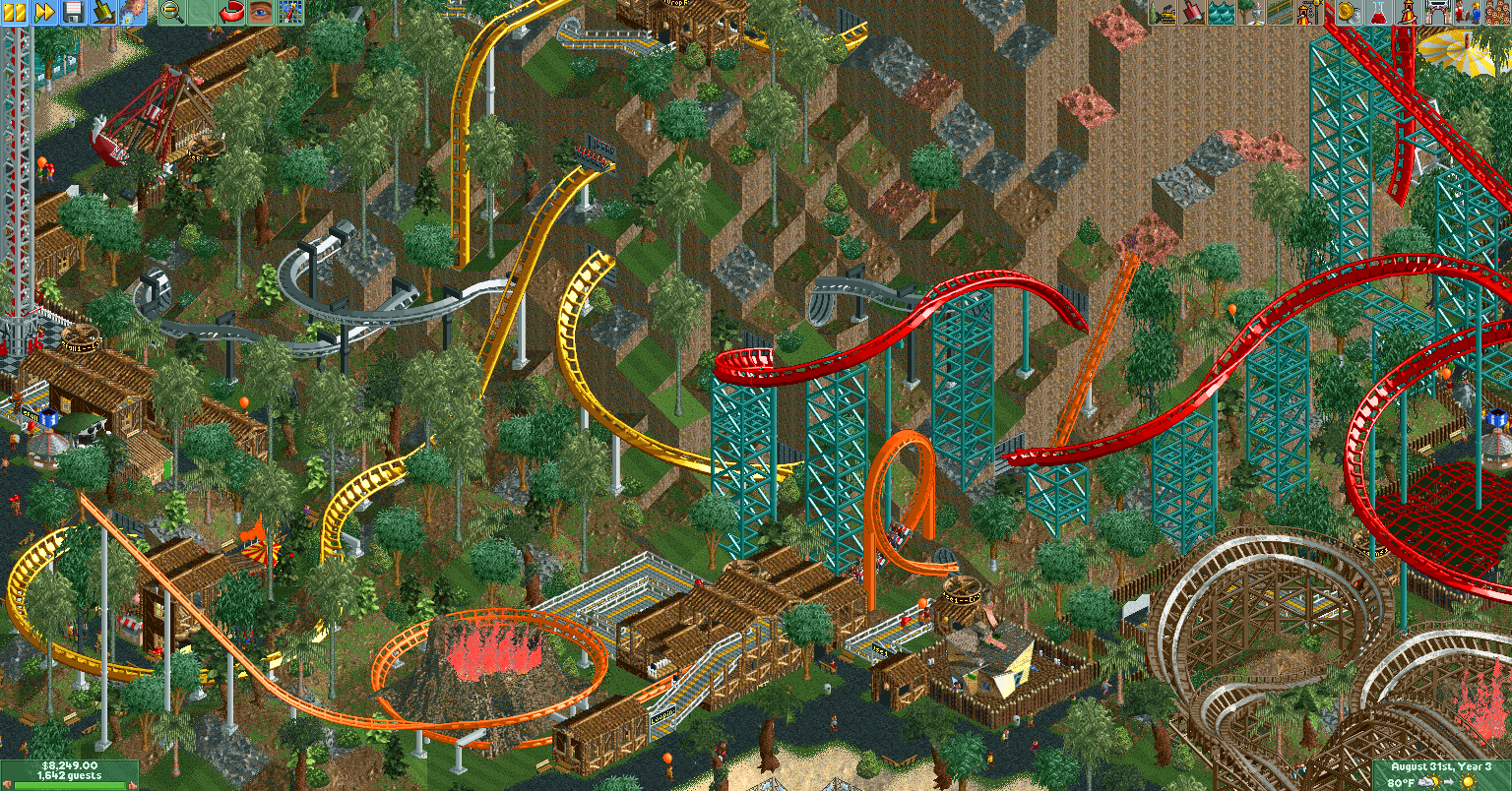 Roller Coaster Tycoon Classic - Three Monkeys Park 